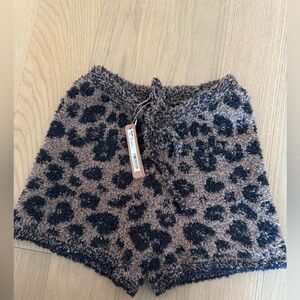 NWT SKIMS Cozy Knit Leopard Shorts in the leopard color SIZE SMALL/MEDIUM